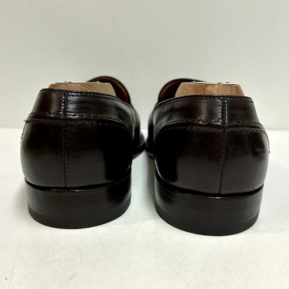 FULL RESOLE Alden 683 Full Strap Penny Loafer Brown Burgundy Calf Made USA 9.5 - Picture 7 of 12
